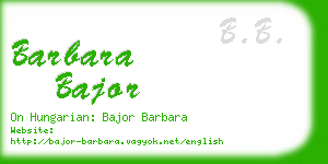 barbara bajor business card